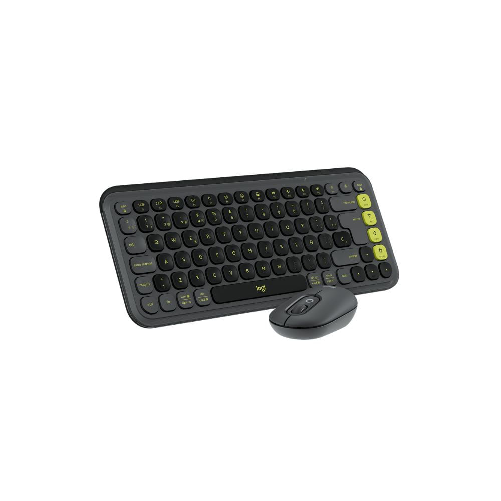 Teclado Logitech y Mouse Pop Icon Bluetooth Wireless Graphite