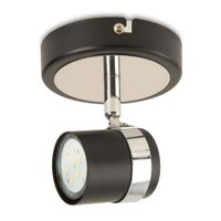 Spot LED Verónica Negro 1 Luz Orange