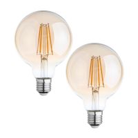 Pack X 2 Foco LED Bulbo Vintage 7W Luz Cálida Orange