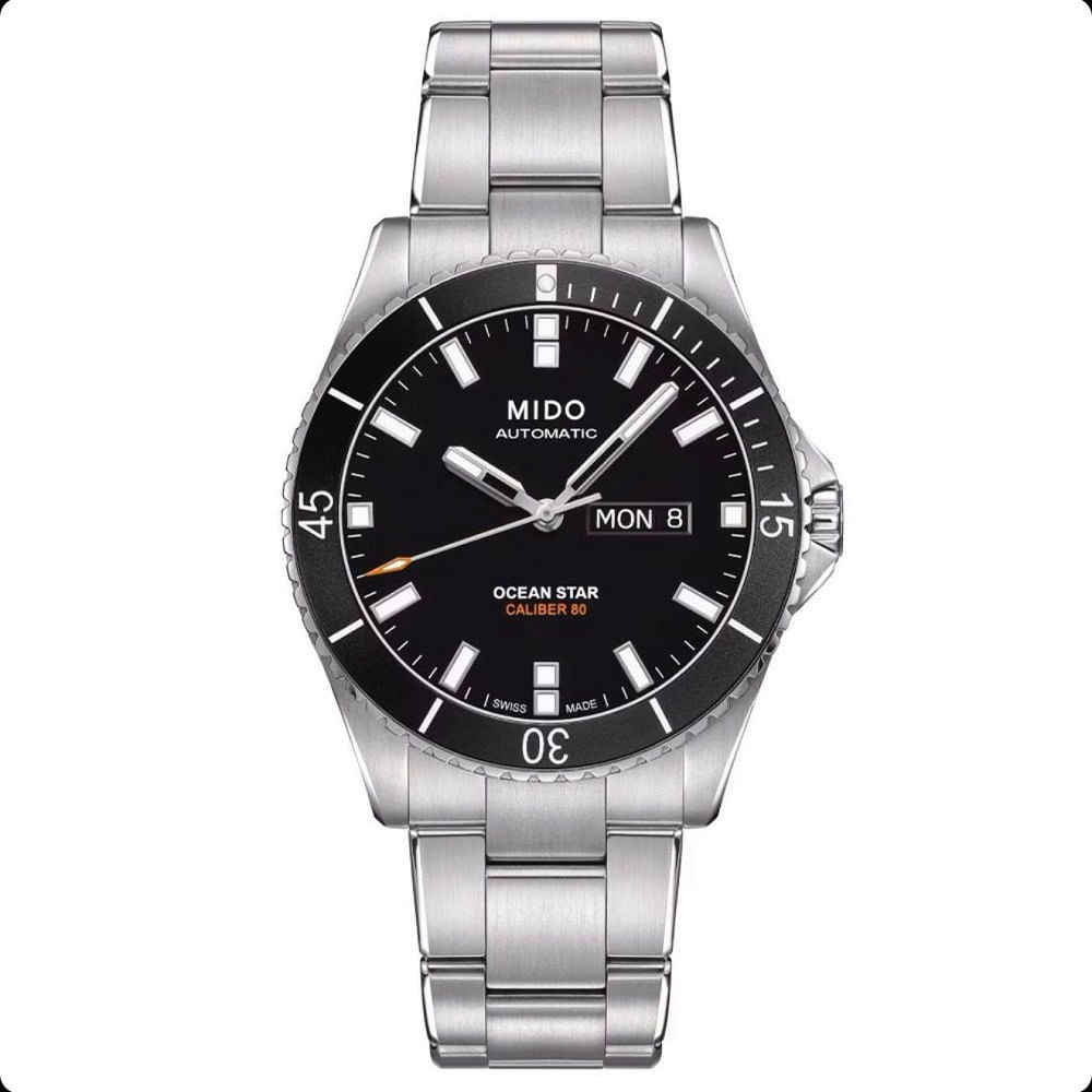 RELOJ OCEAN STAR CAPTIAN AUTOMATICO FONDO NEGRO DIVER