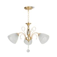 Lámpara Colgante Orange Galia 3 Luces E27 Dorado