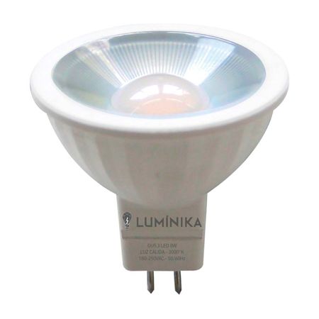 Foco LED Dicroico GU5.3 8W Luz Cálida Luminika