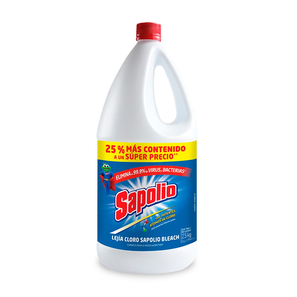 Lejía Sapolio Original 2.5 Kg
