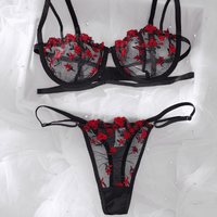 Set de Lencería negro para mujer S - AGATA