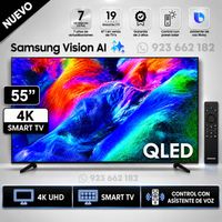 Televisor Samsung 55 Pulg  QLED Smart UHD 4K Vision Ai QN55Q7FAAGXPE Modelo 2025