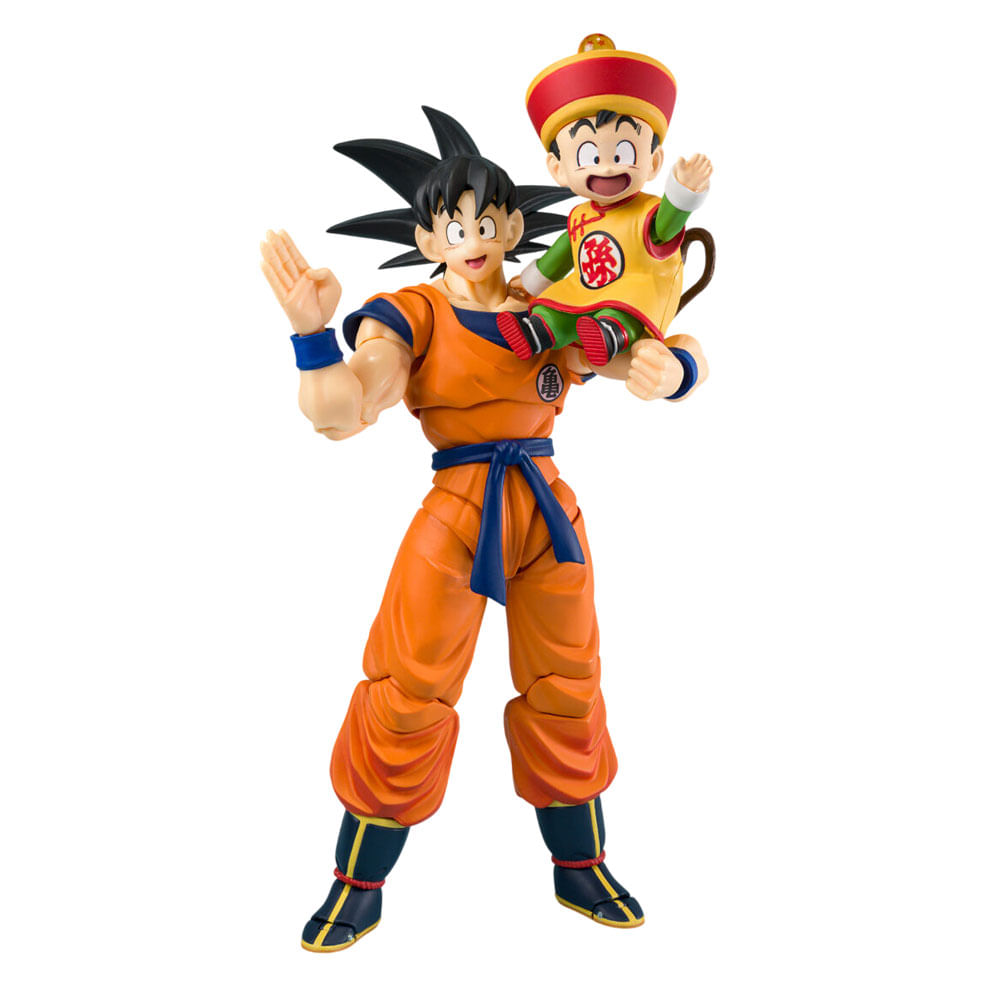 Figura SH Figuarts Exclusiva Son Goku Son Gohan Kid Kintoun