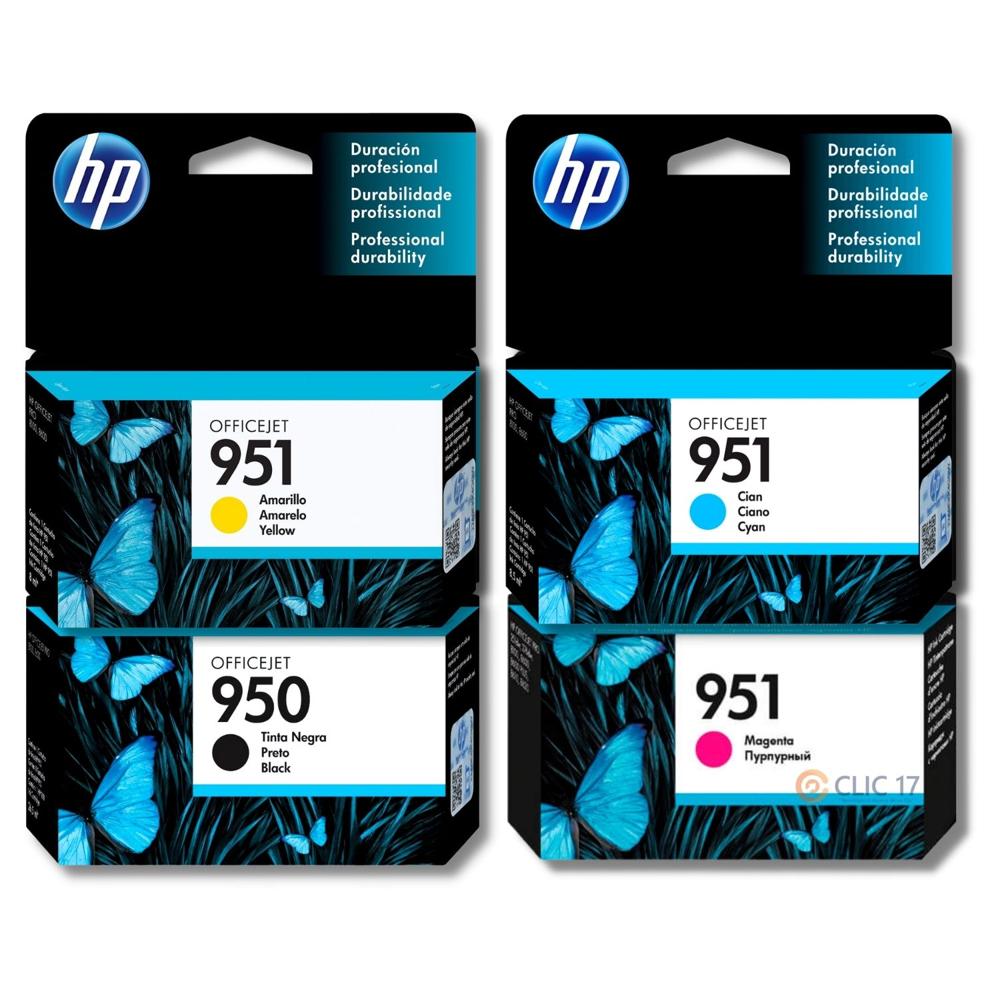 TINTA HP 950 951 PACK DE 4 COLORES ORIGINAL