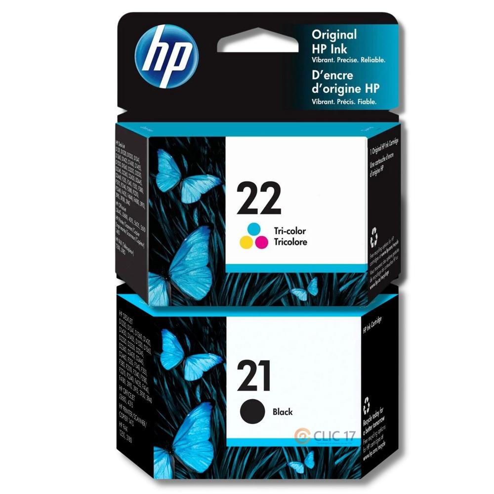 TINTA HP 21 22 NEGRO TRICOLOR ORIGINAL