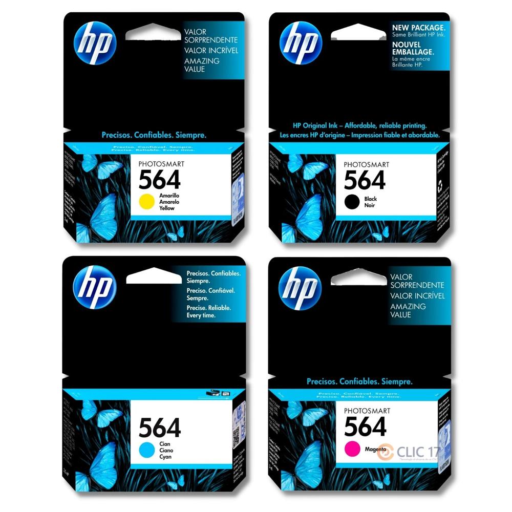 TINTA HP 564 PACK DE 4 COLORES ORIGINAL