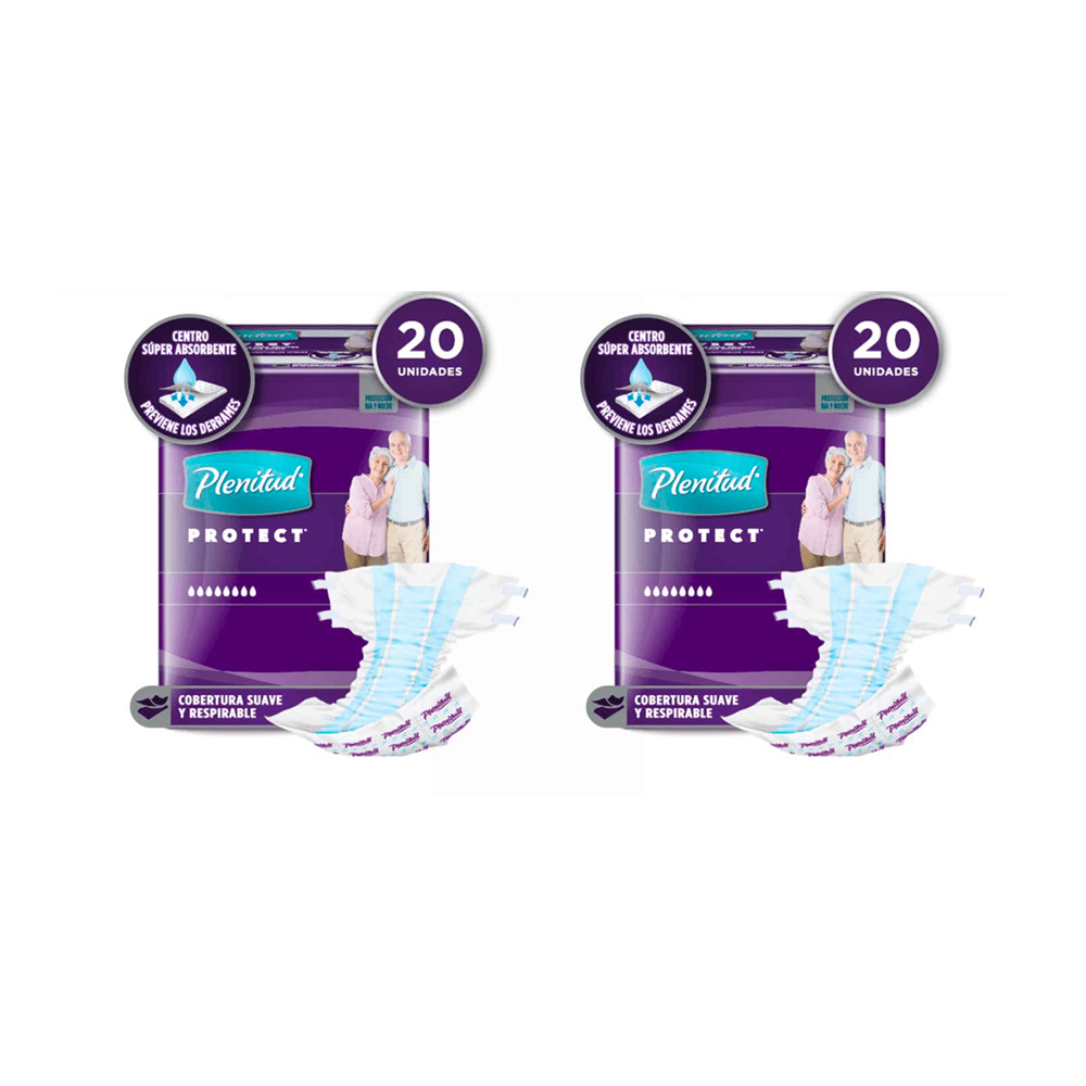 Pañales PLENITUD Incontinencia Severa Talla G/XG Paquete 20un Pack 2un | plazaVea - Supermercado incontinencia pañales
