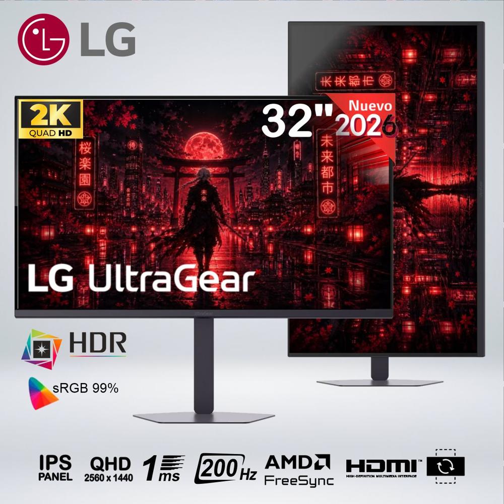 MONITOR GAMING 32G620B LG ULTRAGEAR 32'' QHD 200HZ 1MS