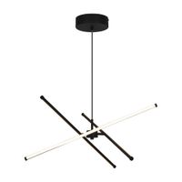 Lámpara Colgante Led Orange Mini Seúl 26W Luz Cálida Negro