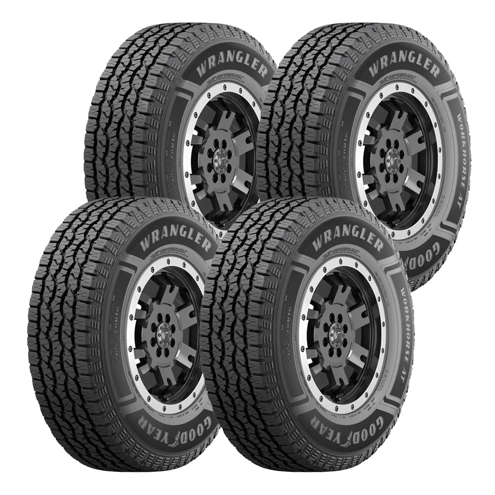 Kit 4 llantas 245 75R16 114 111S Wrangler WorkHorse AT Goodyear