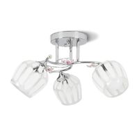 Lámpara Adosable Orange Azafrán 3 Luces E27 Cromo