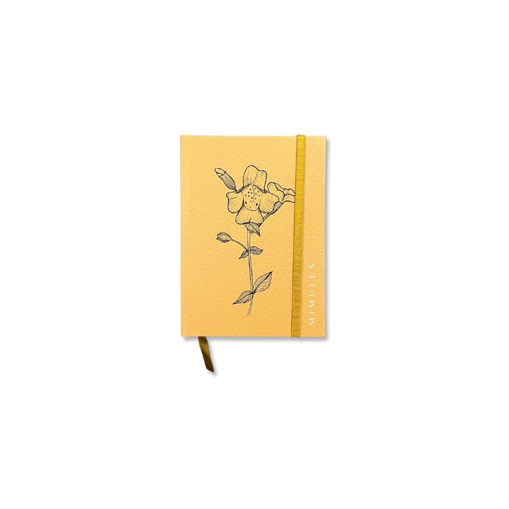 CUADERNO A6 BOLSILLO FLORES AMARILLO MIMULUS