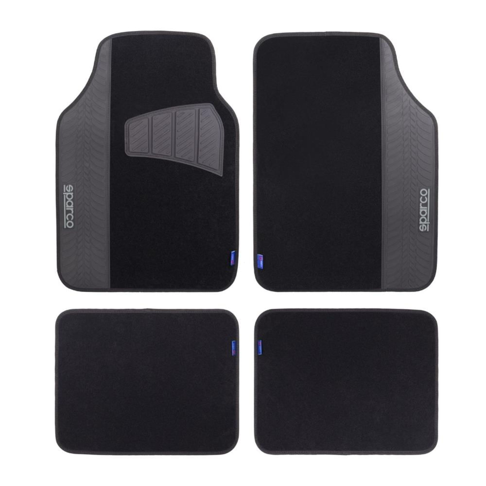 Alfombras de Piso para Auto SPARCO SPF503 PVC Negro 4 Piezas Antideslizante