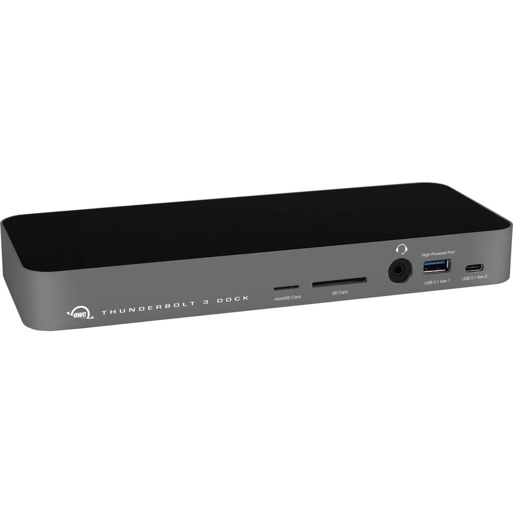 OWC Dock Thunderbolt 3 de 14 Puertos - Soporte para Pantallas 4K y 5K, 85W de Carga, Compa