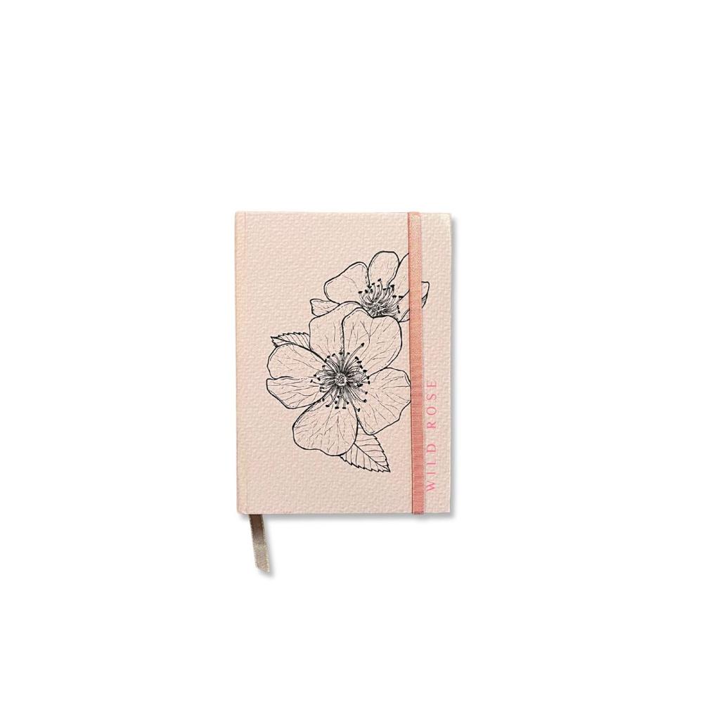 CUADERNO A6 BOLSILLO FLORES ROSADO WILD ROSE