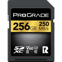 ProGrade Digital Tarjeta de Memoria SDXC UHS-II 256GB Gold - Velocidad de Lectura 250 MB/s