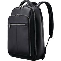 Samsonite Mochila de Cuero Clásica Modelo Black - Capacidad para Dos Laptops de 15.6""