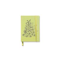 CUADERNO A6 BOLSILLO FLORES VERDE MENTA WHITE CHESTNUT