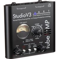 ART Tube MP Studio V3 Preamplificador de Micrófono con 12AX7a, 80 dB de Ganancia, V3 Vari