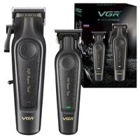 Máquina Corta Pelo Profesional y Trimmer Barba Inalámbrico USB VGR