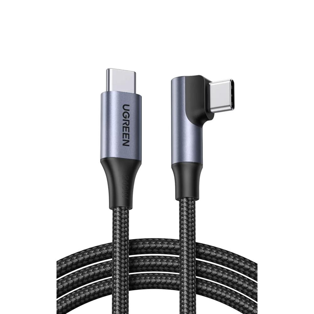 Cable USB-C a USB-C Ugreen Tipo L 240W 2M Negro L536-85345
