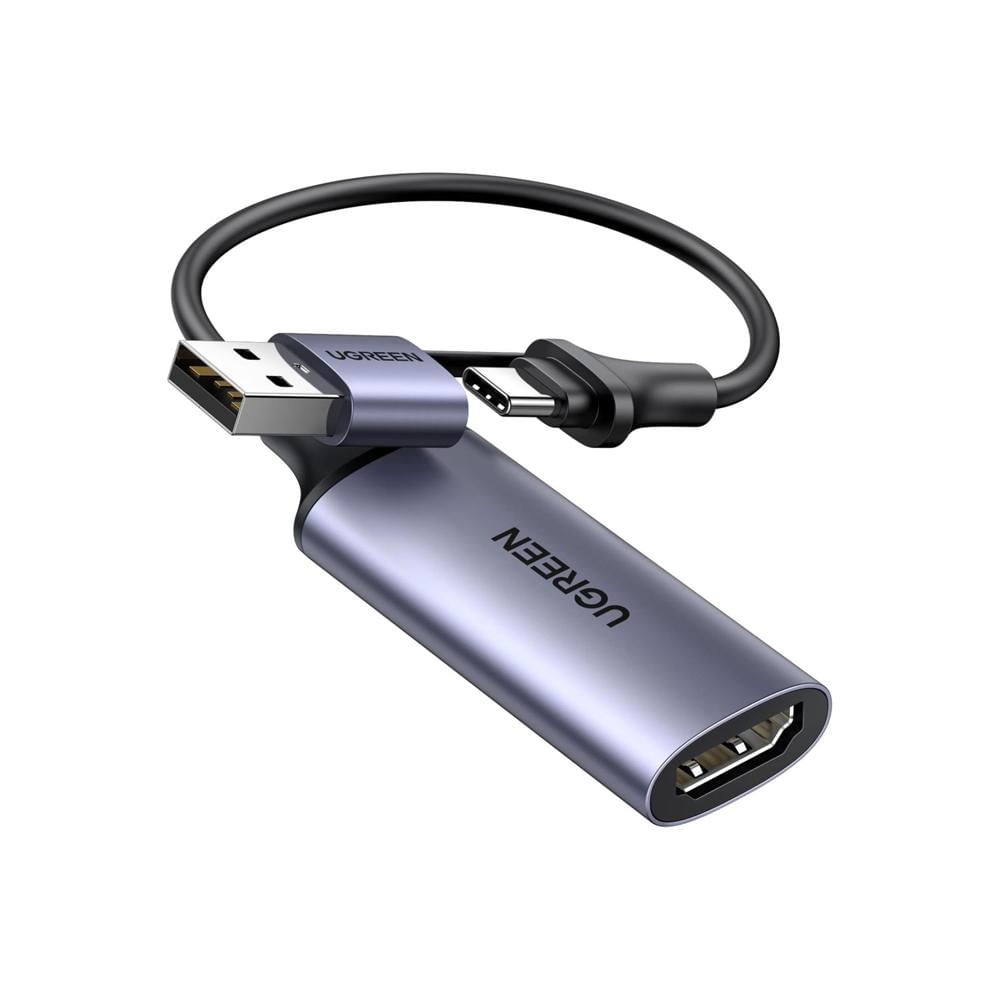 Capturadora de Video Ugreen USB y USB-C 1080P para Streaming CM489-40189