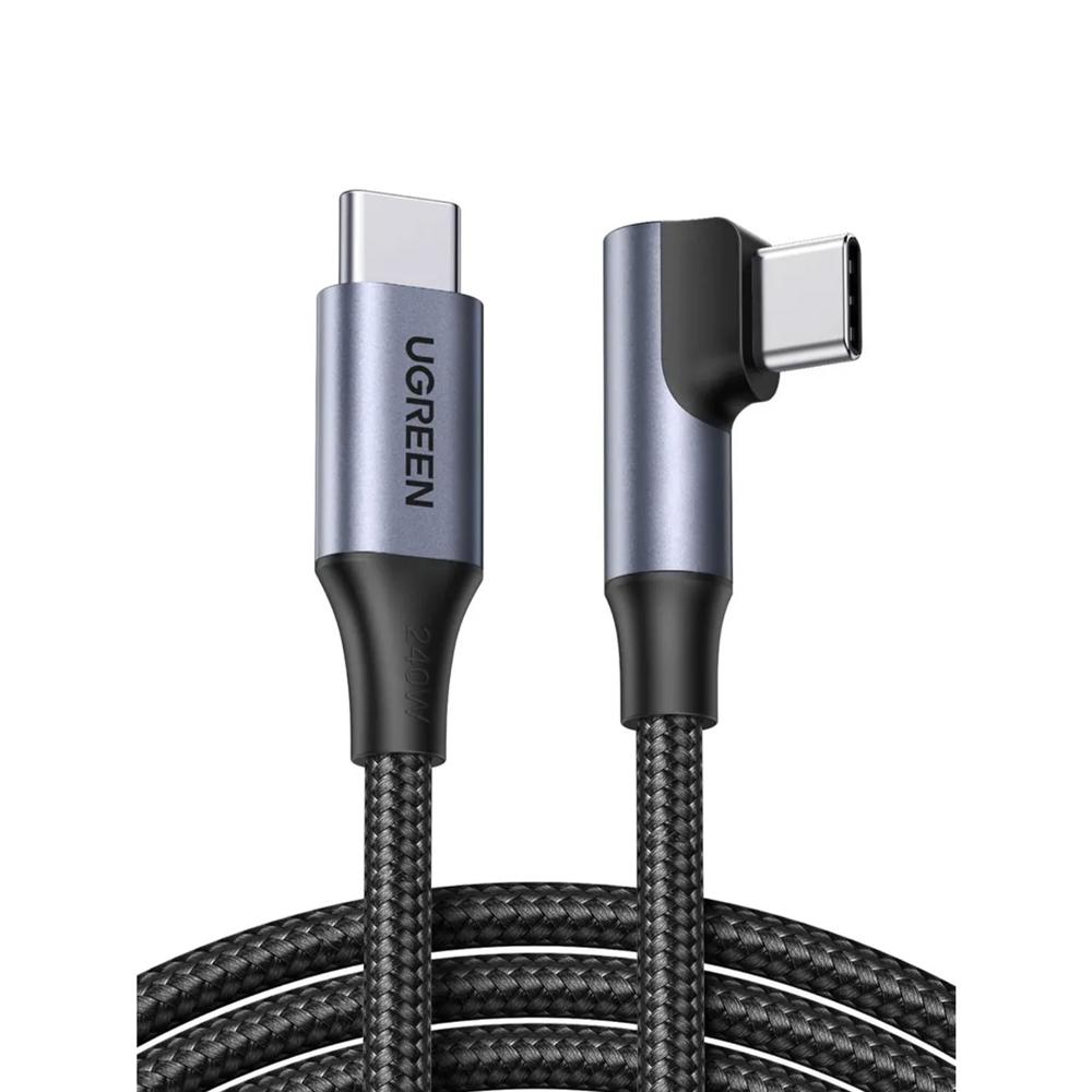 Cable USB-C a USB-C Ugreen Tipo L 240W 1M Negro L536-85225
