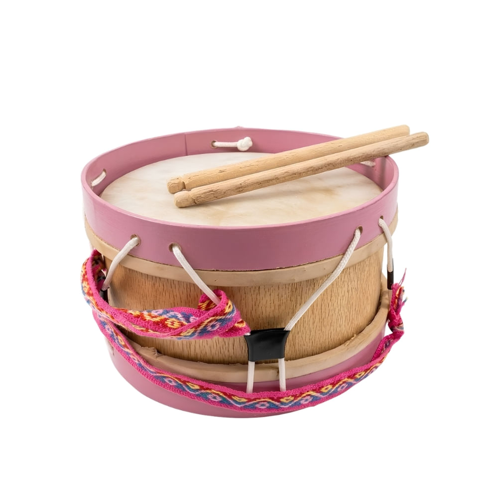 Lindo Juguete Tambor Rosado Grande para Niños