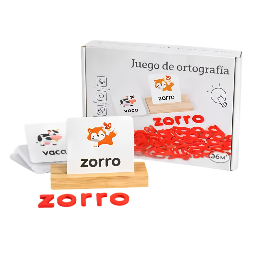 Juego Didactico de Ortografia Para Niños con Cartillas
