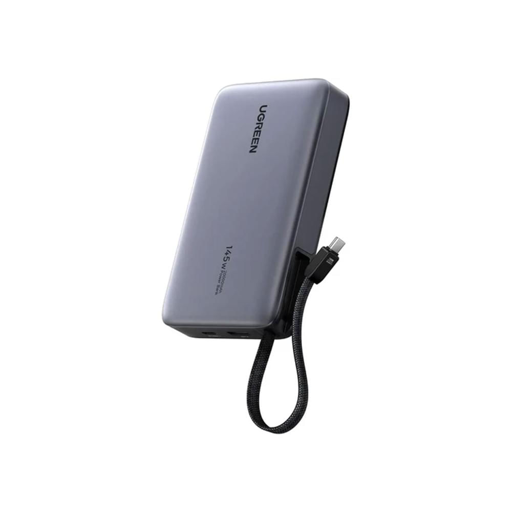 Power Bank Ugreen 145W 20000mAh con Cable Integrado Carga Rápida PB551-55992B