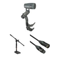Sennheiser e 604 Micrófono Cardioide para Instrumentos con Soporte Ajustable y Cable XLR
