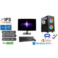 Computadora PC i7 16GB RAM SSD 512GB USB 128GB Monitor 24 FHD
