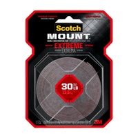 Cinta de Doble Contacto 3M Extrema 3.17 m Acrílica Negro 25.4mmx3.17mm
