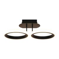 Lámpara Colgante LED Orange Mini Doha 15W en Color Negro con Luz Cálida