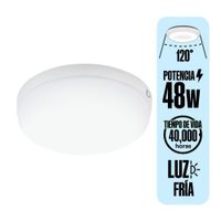 Plafón LED redondo Opalux 48W Luz Fría Blanco