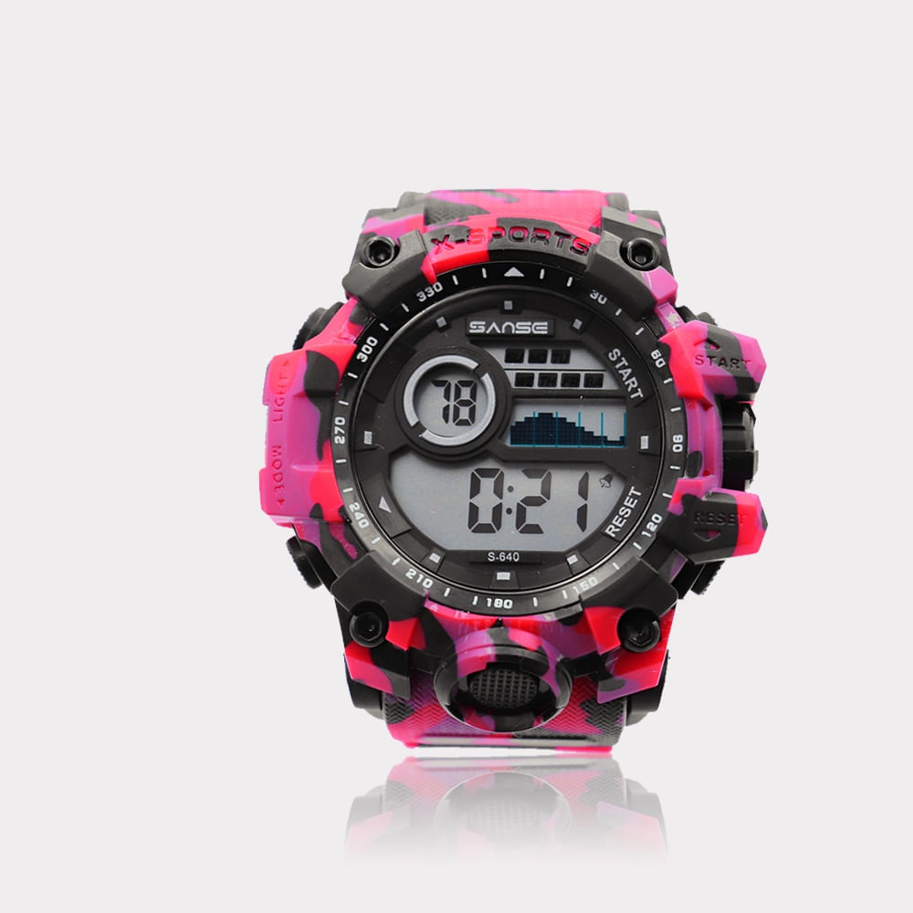 Reloj Deportivo Hombre SANSE S640C Digital Rojo