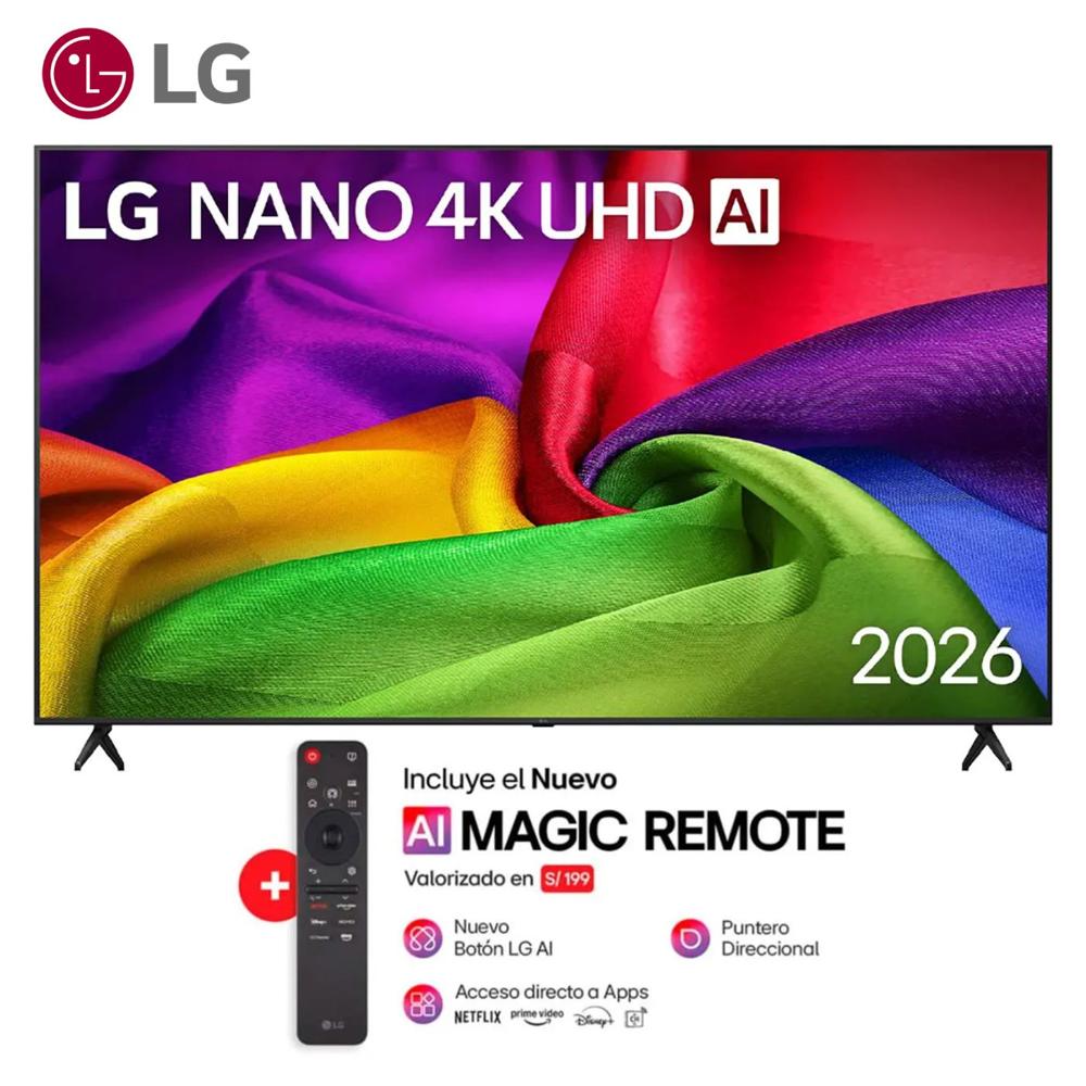 Televisor LG 75'' NANO UHD 4K AI Smart TV 75NU800BPSB 2026