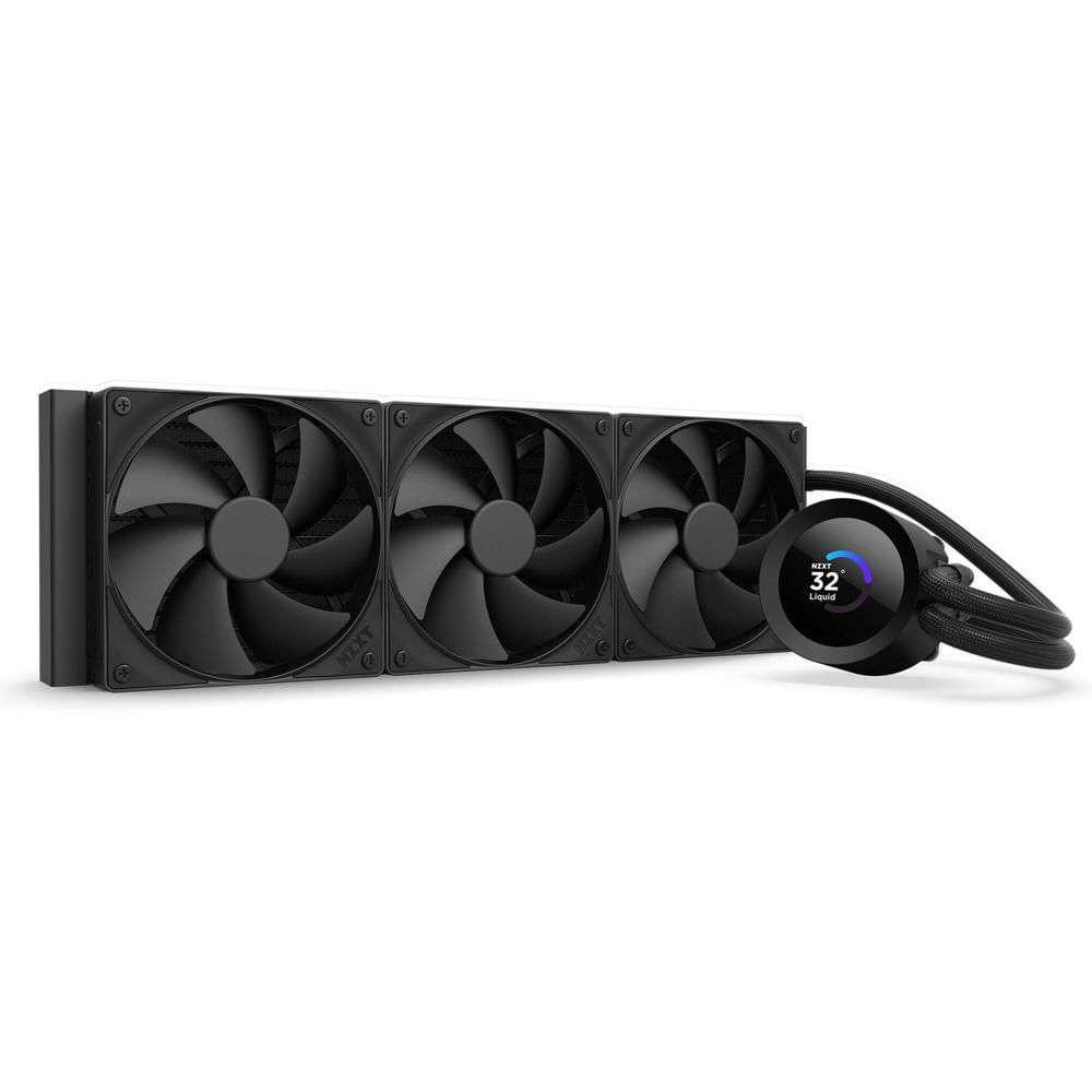 NZXT Kraken Plus 360 Cooler Líquido AIO para CPU - Radiador de 360mm, 3 Ventiladores de 1