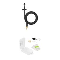 Sennheiser ME 2 Micrófono Lavalier Omnidireccional con Kit de Ocultación Bubblebee (Negr