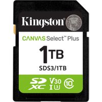 Kingston Tarjeta de Memoria SDXC Canvas Select Plus 1TB UHS-I V30
