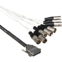 Pro Co Sound Cable Multitrack D-Sub DB25 a 8x XLR Macho 15'