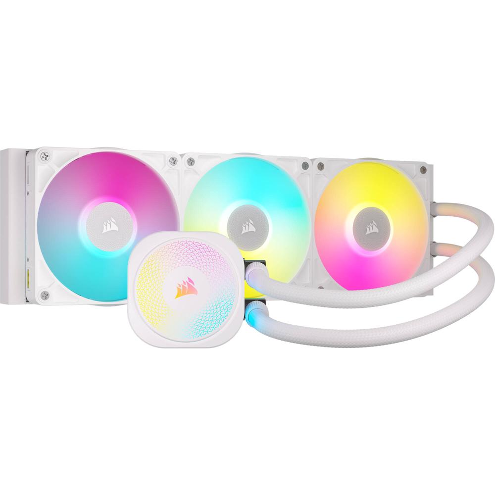 CORSAIR iCUE LINK TITAN RX RGB 360mm AIO Liquid CPU Cooler - Triple 120mm PWM Fans, RGB LE