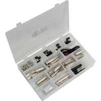 Remote Audio Adapt-a-Pak Pro Kit - Estuche de Plástico Transparente con 58 Adaptadores de