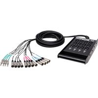 Hosa SH-12X4-25 Snake de Escenario con 12 Canales XLR y 4 TRS, 25 pies