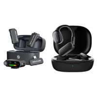 Hollyland LARK MAX2 Combo Sistema de Micrófono Inalámbrico para 2 Personas con Auricular