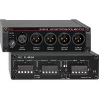RDL Amplificador de Distribución de Audio RU-MLD4 1x4 con Phantom Power y Control de Gana