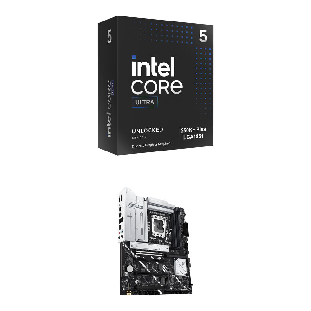 Intel Core Ultra 5 250KF Plus Procesador 4.2 GHz + ASUS PRIME Z890-P WIFI Placa Base ATX,
